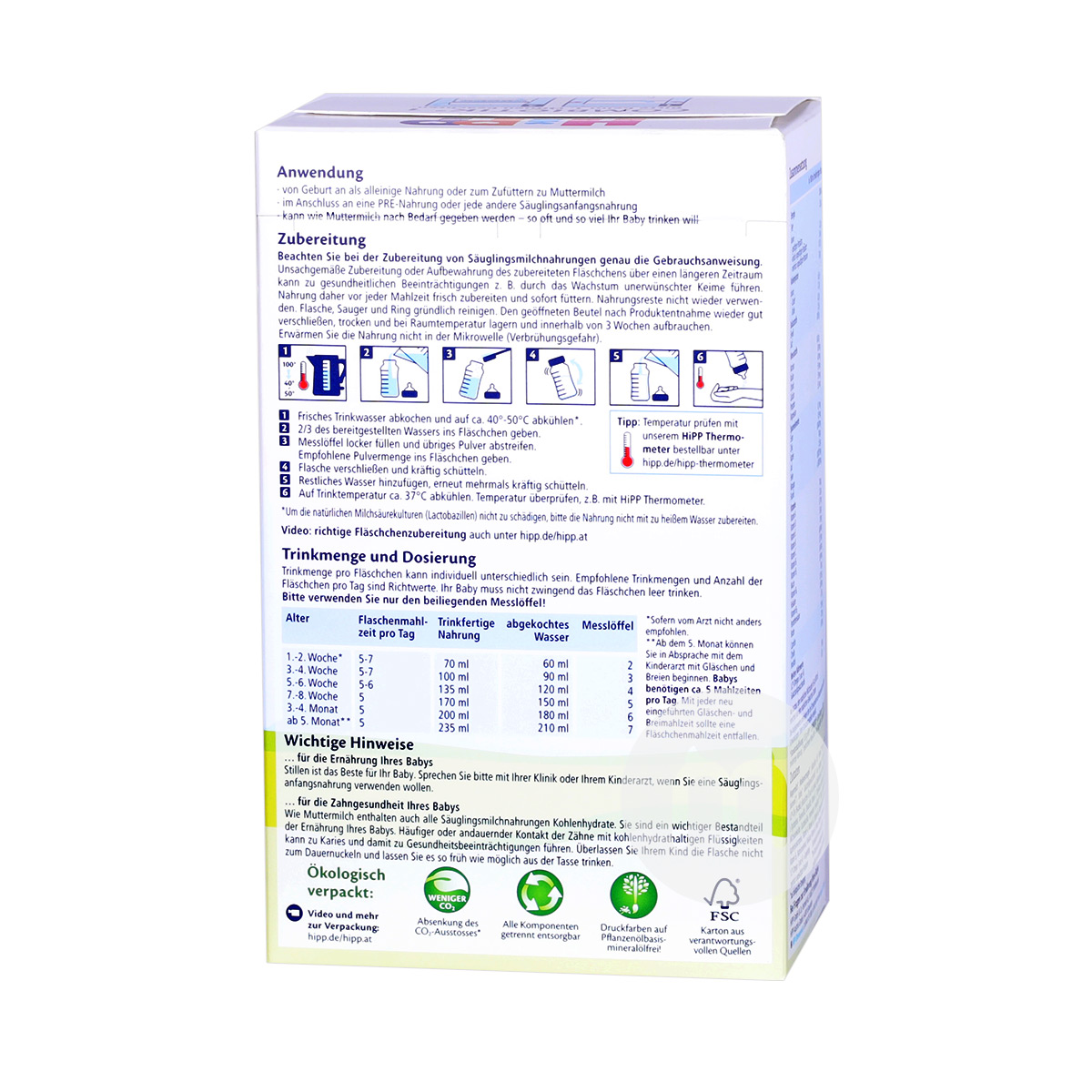 HiPP 독일익생균분유프리세그먼트 * 4 박스해외버전