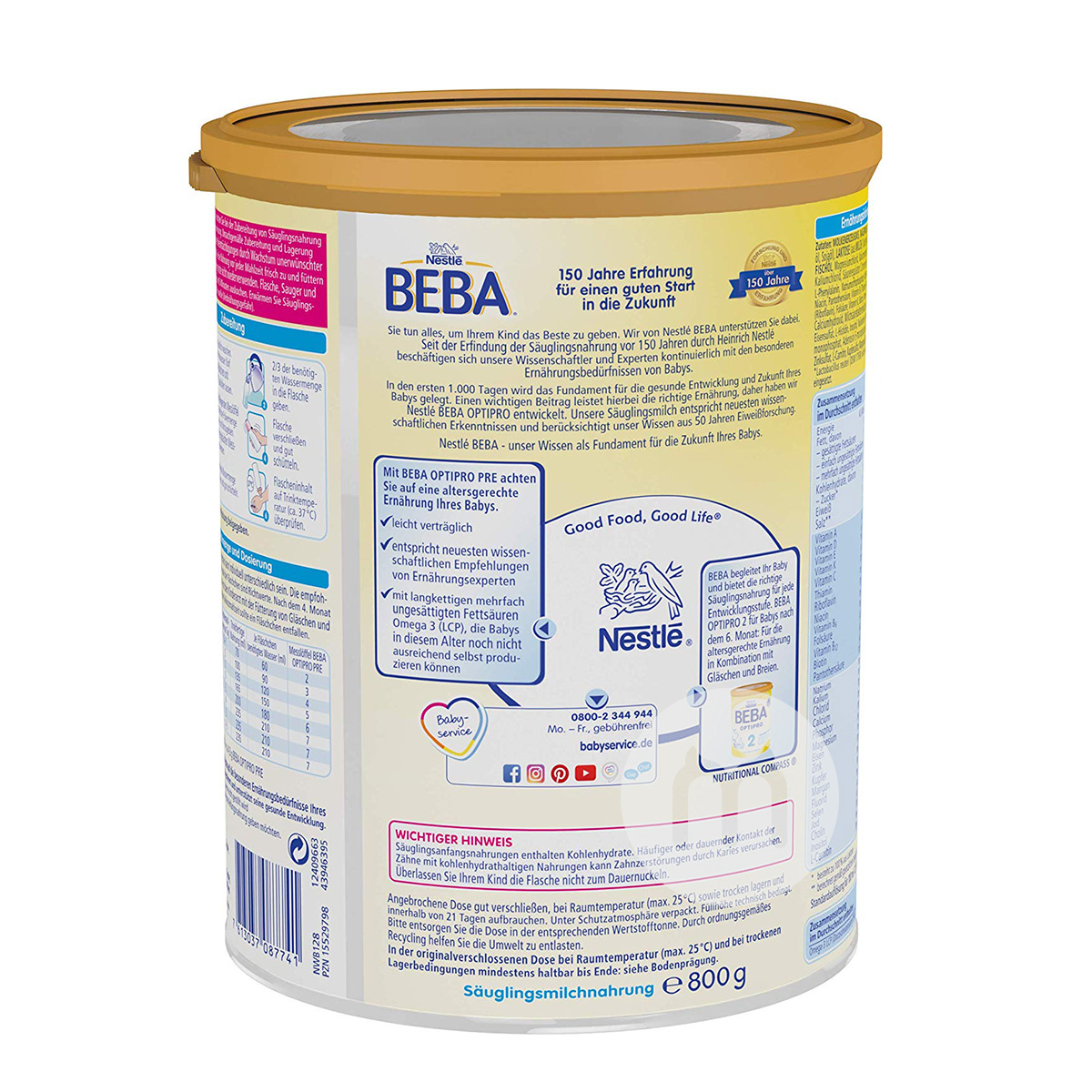 BEBA 독일유아분유 PRE 섹션 * 6 해외버전