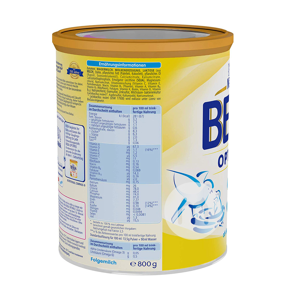 BEBA 독일유아용분유3 단계 * 6 해외버전