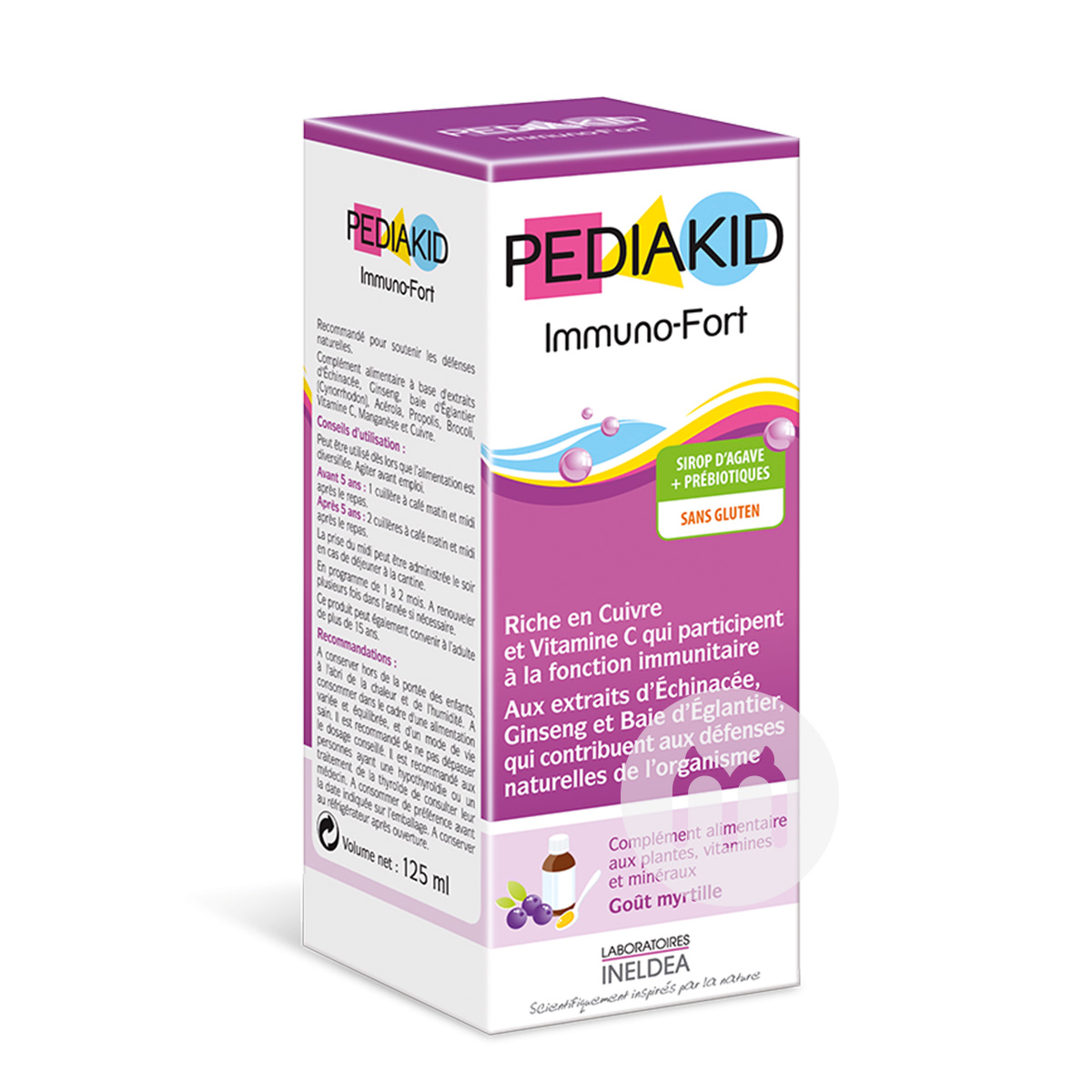 PEDIAKID 프랑스면역후견인영양보충제블루베리맛해외버전 (2 할인패키지)