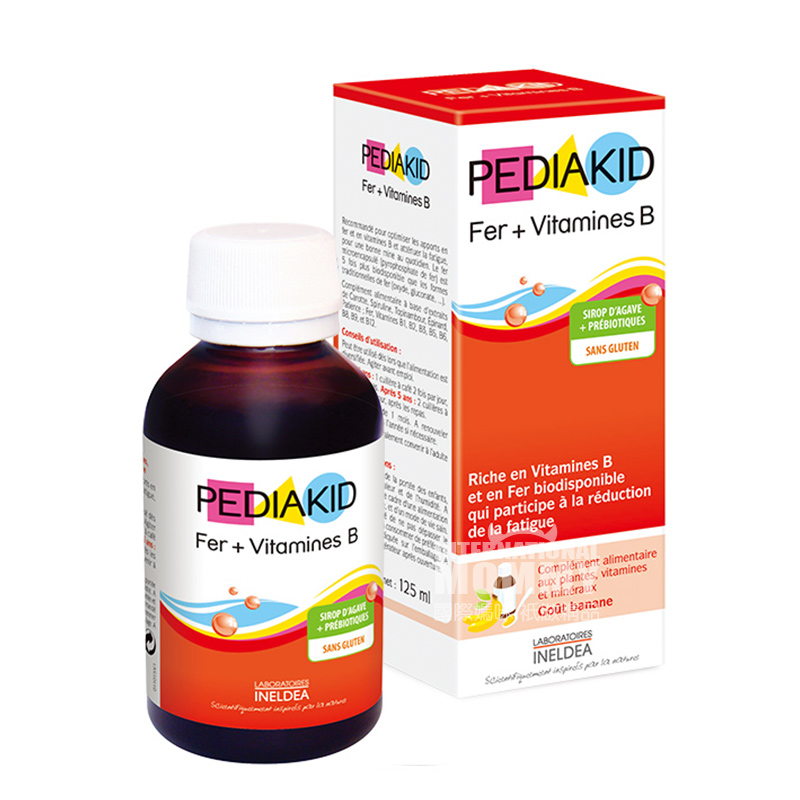 PEDIAKID 프랑스철보충제비타민 B 바나나맛시럽해외버전 (2 우선세트)