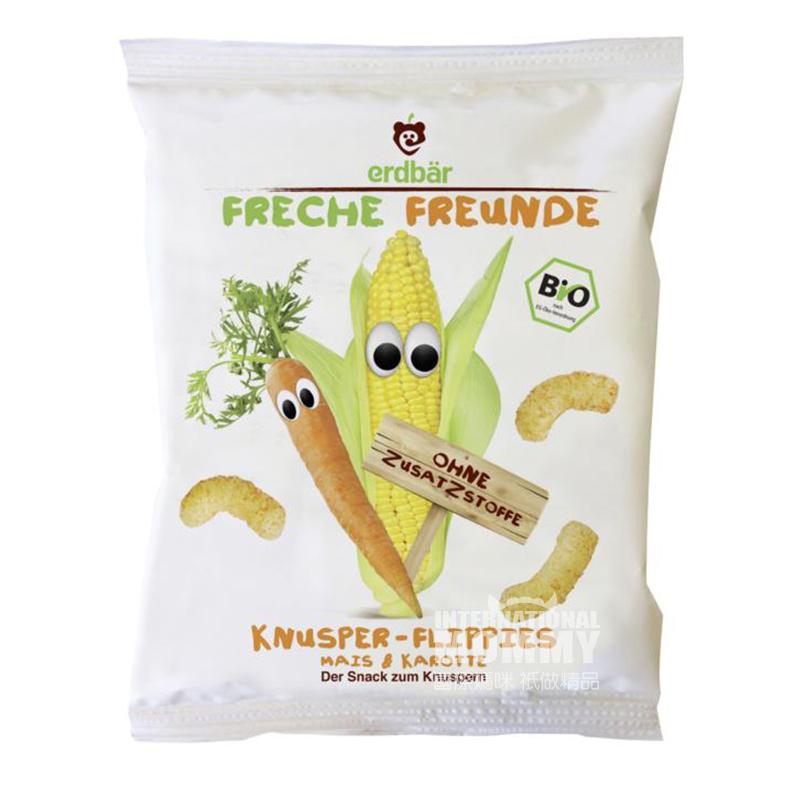 Erdbar 독일유기농당근옥수수바삭한스트립해외버전
