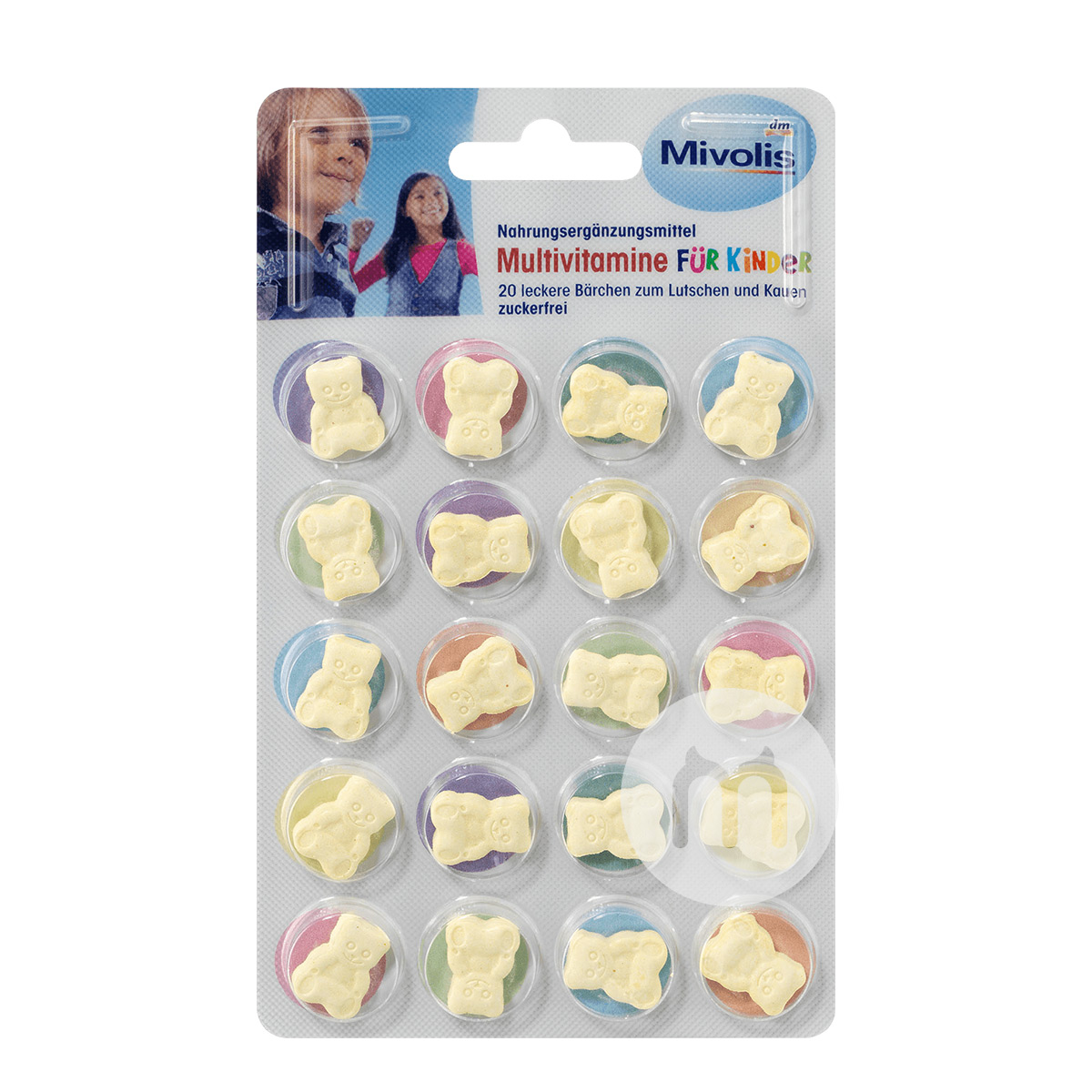 [4 조각] Mivolis 독일 Mivolis 어린이종합비타민츄어블정제해외버전