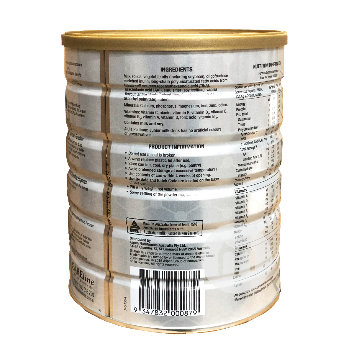 Wyeth 뉴질랜드 s - 26 화이트골드베이비분유 4 단 * 3 캔해외판