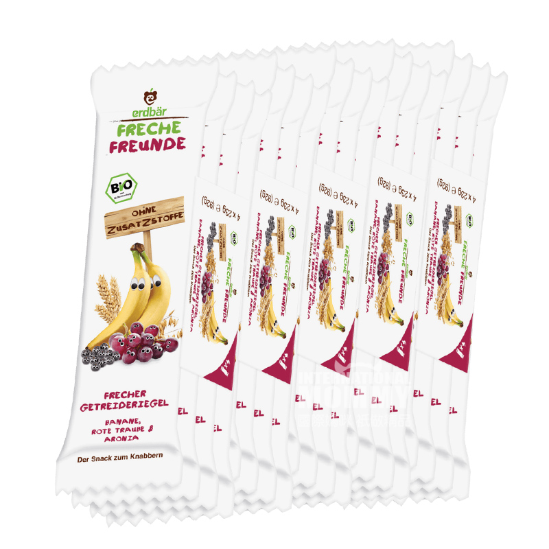 Erdbar 독일유기전체곡물바나나붉은포도과일바 * 20 해외버전