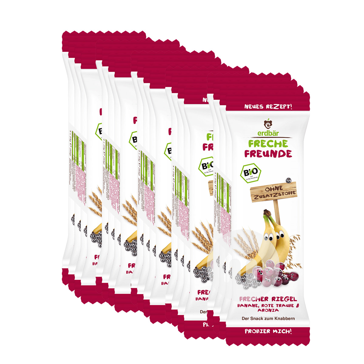 Erdbar 독일유기전체곡물바나나붉은포도과일바 * 20 해외버전