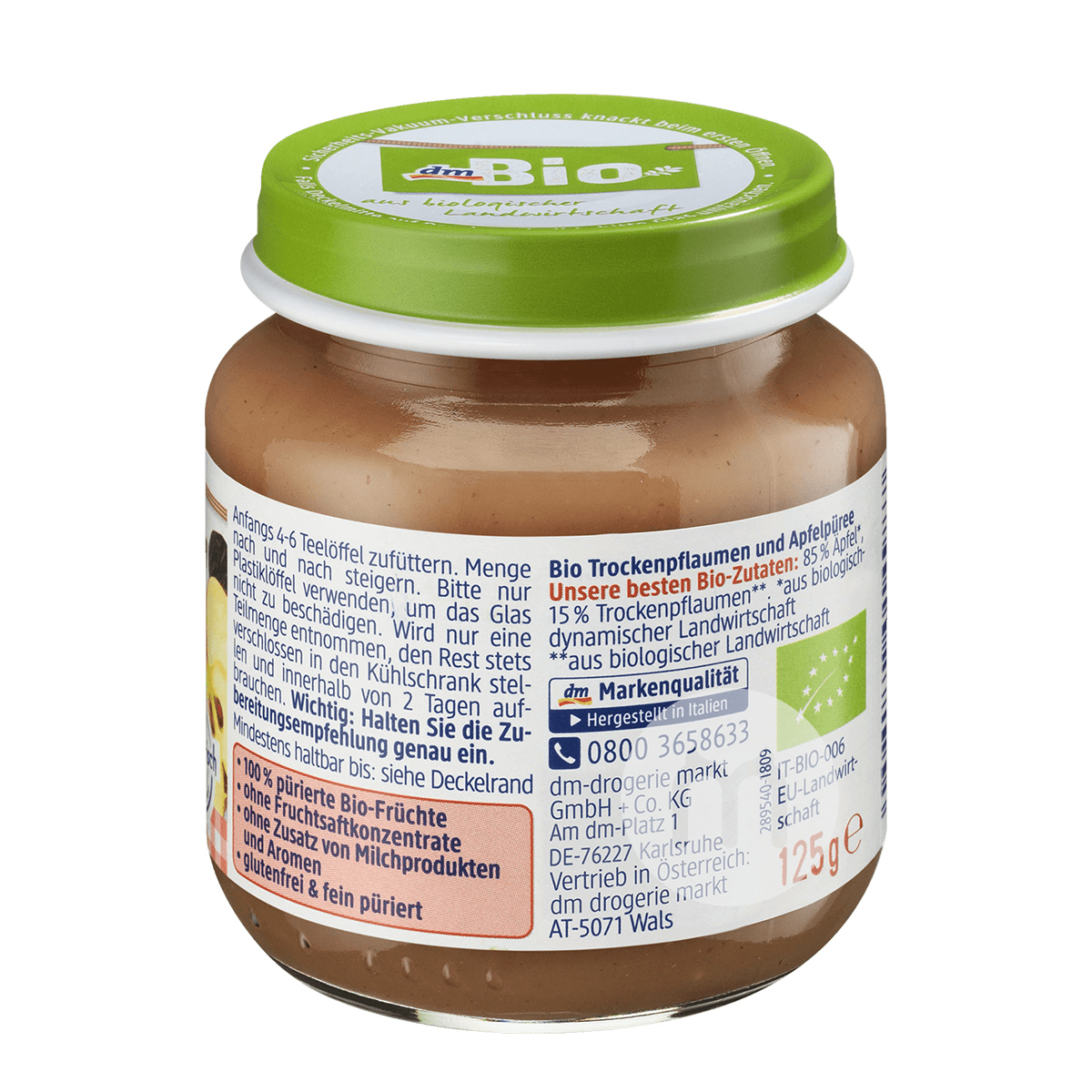 [2 종] DmBio 독일 DmBio 유기농사과자두진흙 4 개월이상해외판