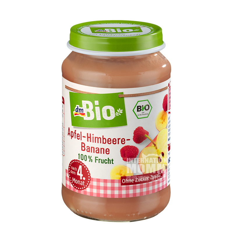 [2 개] DmBio 독일 DmBio 유기농사과바나나라즈베리머드 4 개월이상해외판