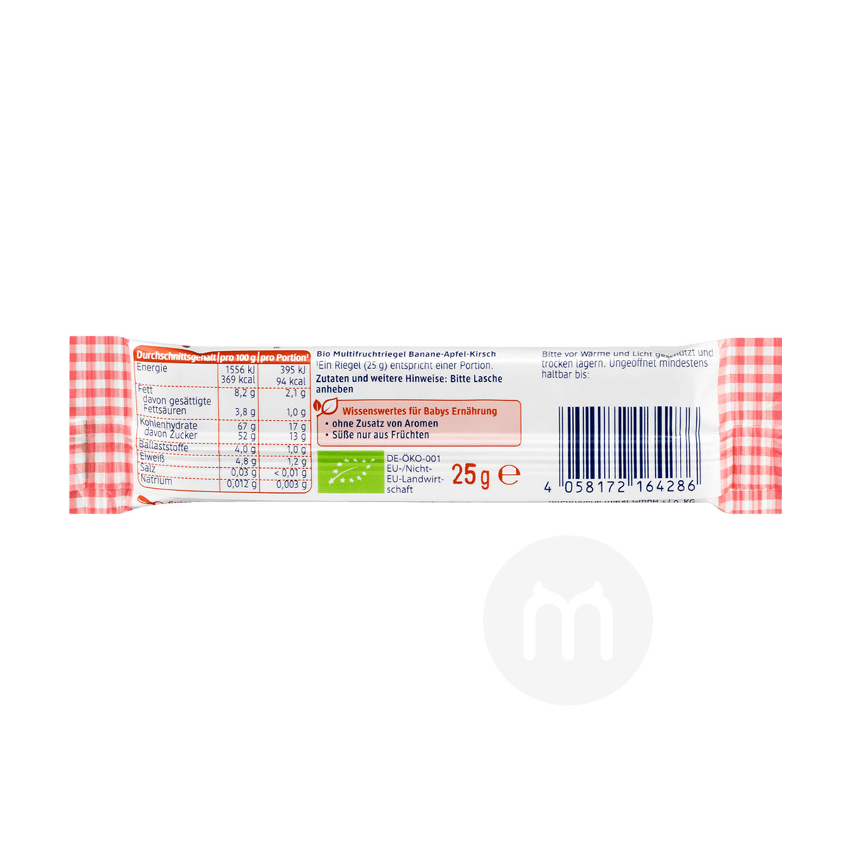 DmBio 독일 DmBio 유기농바나나사과체리과일바 * 25 해외버전