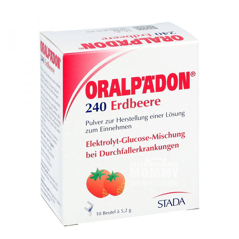 [2 종] ORALPAEDON 독일 ORALPAEDON 아기유아설사특수전해질물딸기맛해외판