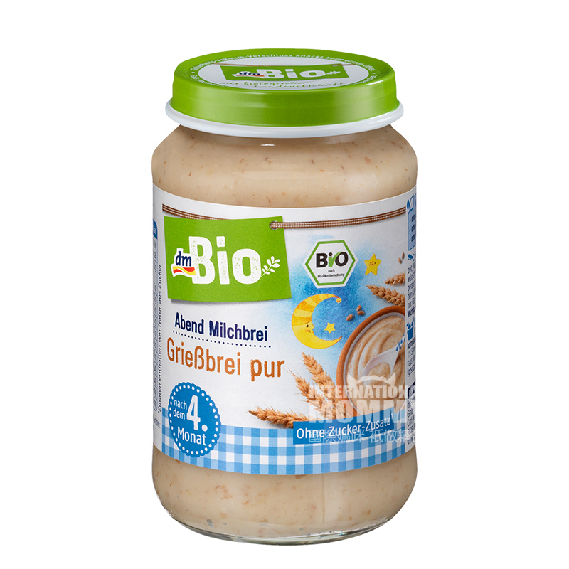 DmBio 독일 DmBio 유기농우유밀기울좋은밤진흙 4 개월이상해외버전