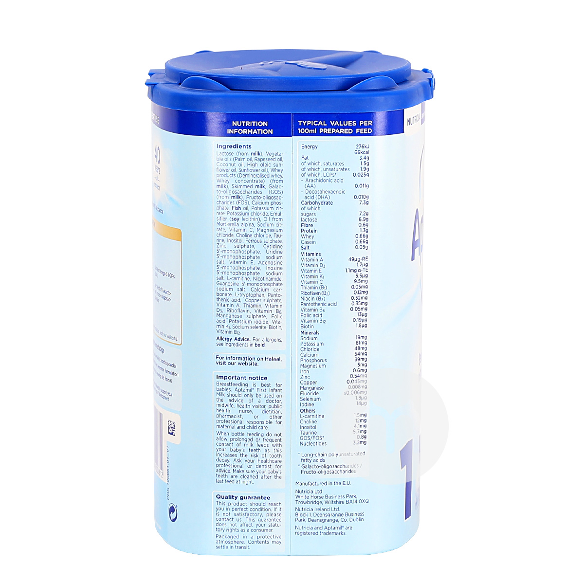 Aptamil 영국분유 1 단계 * 8 캔해외판