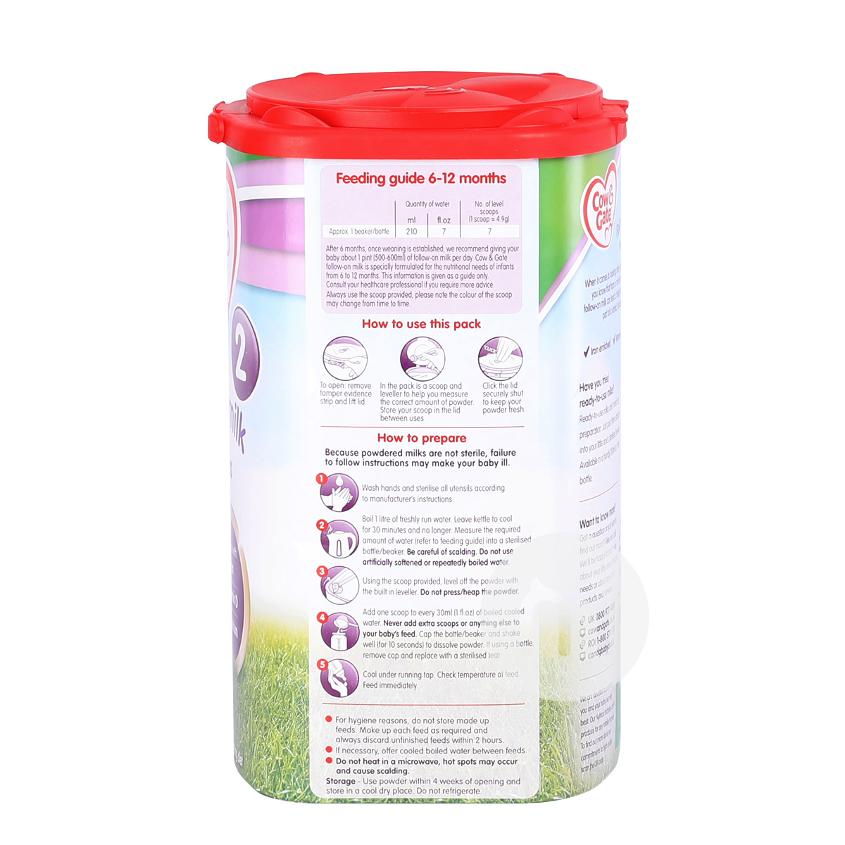 Cow & Gate 영국분유 2 단계 * 8 캔해외판