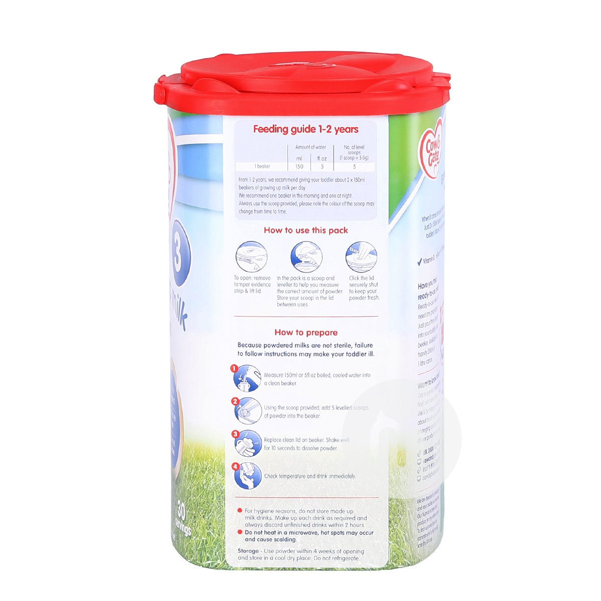 Cow & Gate 영국분유 3 단계 * 해외캔 4 개