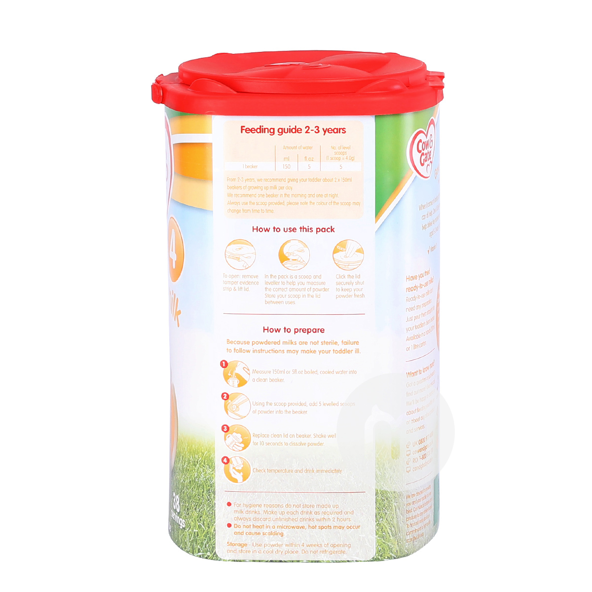 Cow & Gate 영국분유 4 단계 * 8 캔해외판