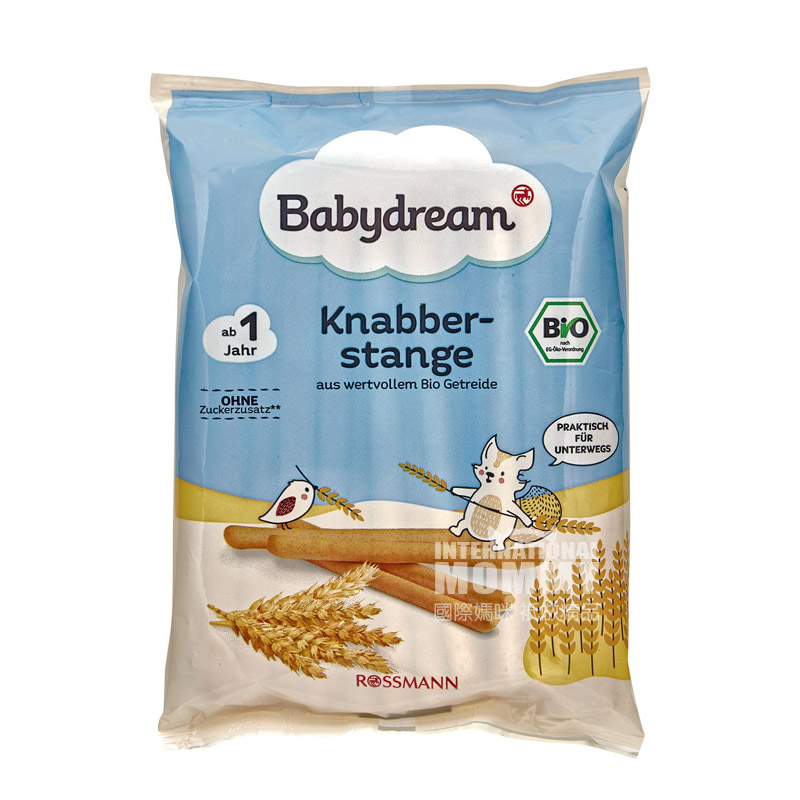 [4 개] Babydream 독일유기농몰스틱비스킷 12 개월이상해외판