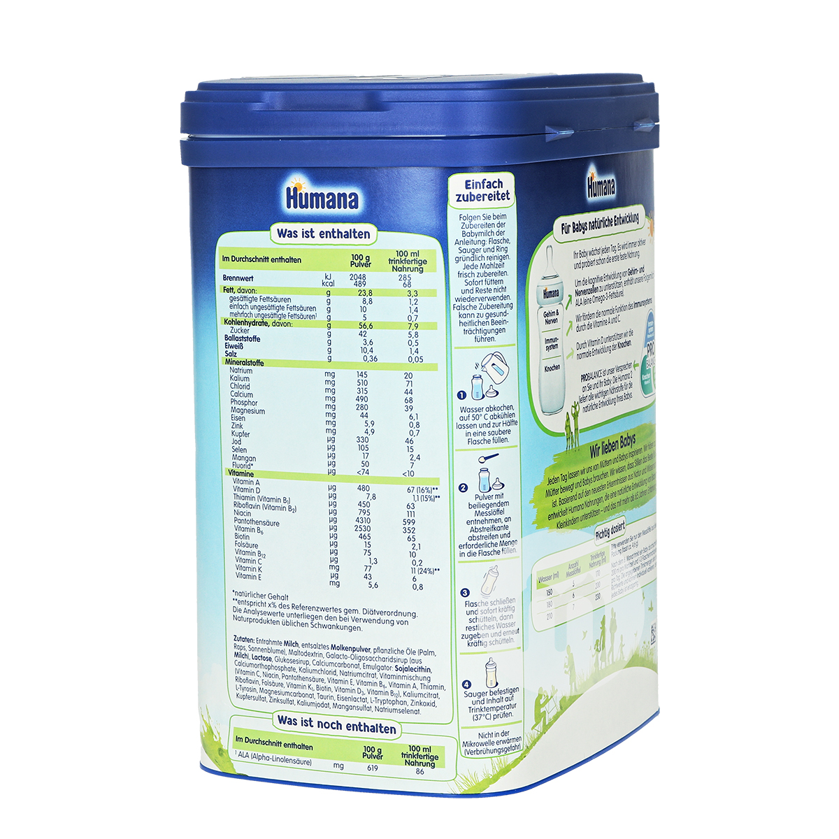 Humana 독일유아용분유 2 개단락 * 4 상자신판해외판