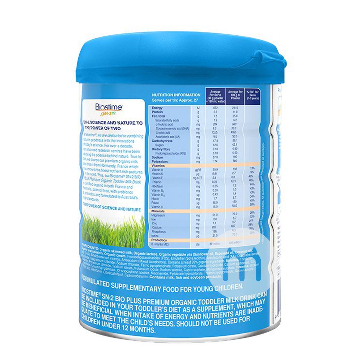Biostime 호주유기농베이비밀크파우더 3 단계 800g * 3 캔호주판