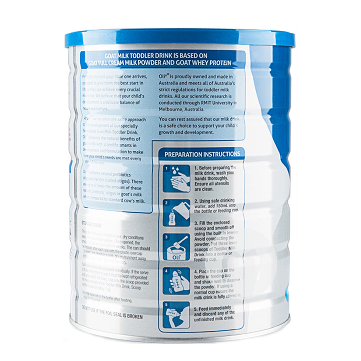 Oli6 호주아기염소분유 3 단계 800g * 6 캔호주버전