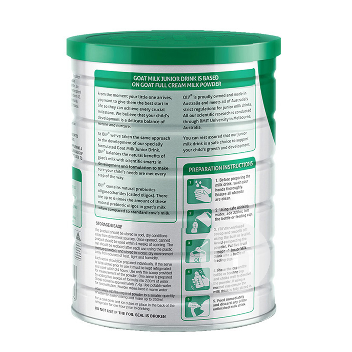 Oli6 호주아기염소분유 4 섹션 800g * 6 캔호주버전