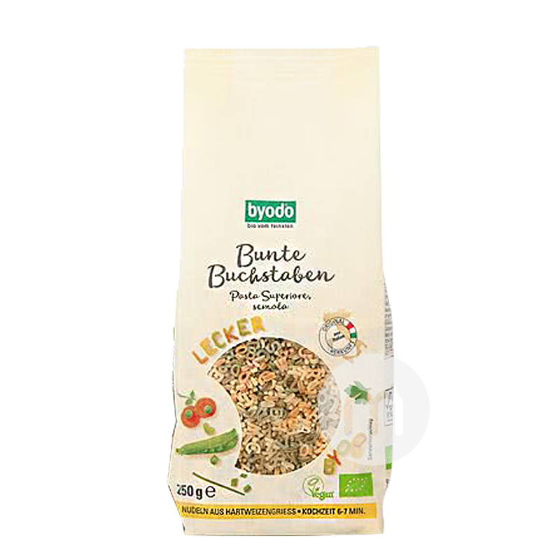 Byodo이탈리아본질적인도유기농어린이용화려한국수 250g 해외판