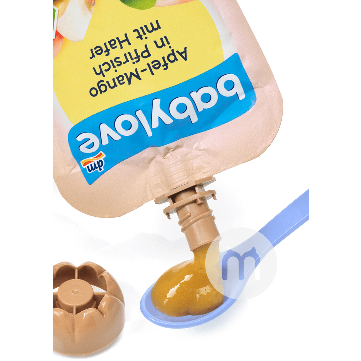 Babylove 독일유기농오트밀애플망고퓨레 1 세 * 6 해외버전