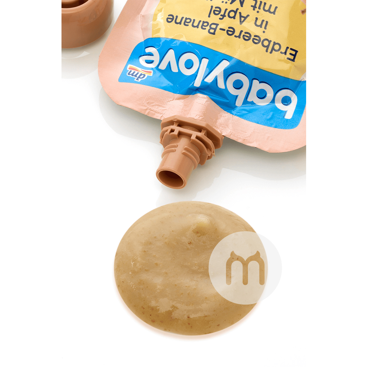 Babylove 독일유기농딸기바나나사과우유모듬퓌레 1 세 * 6 해외버전