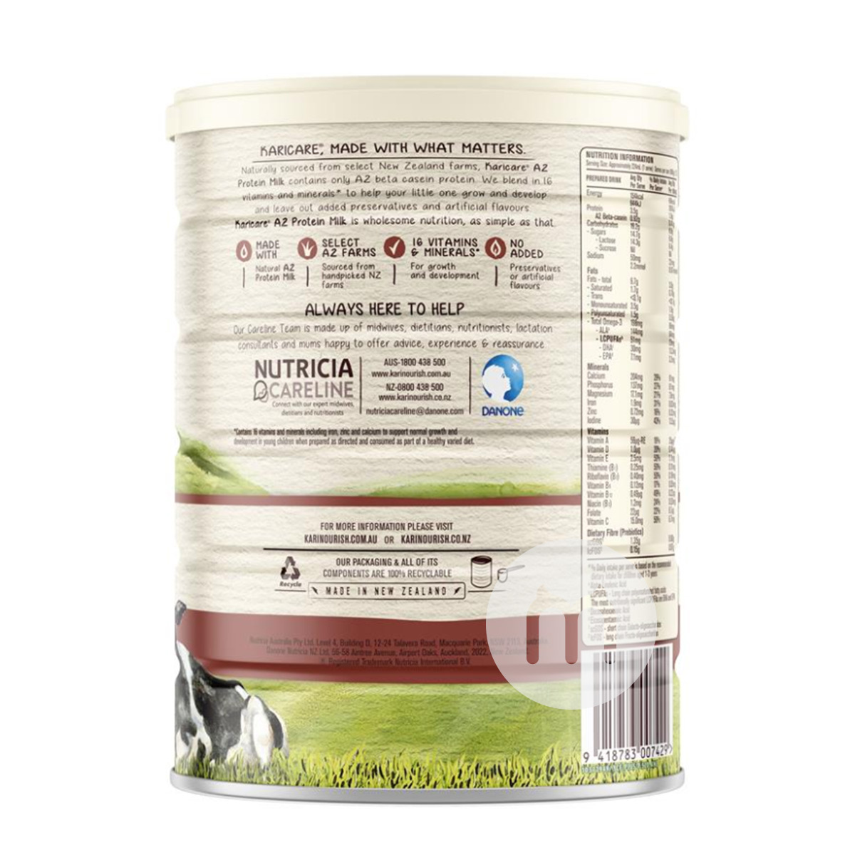 Karicare 호주골드의상 a2 카세인베이비밀크파우더 3 단계 * 캔캔호주판