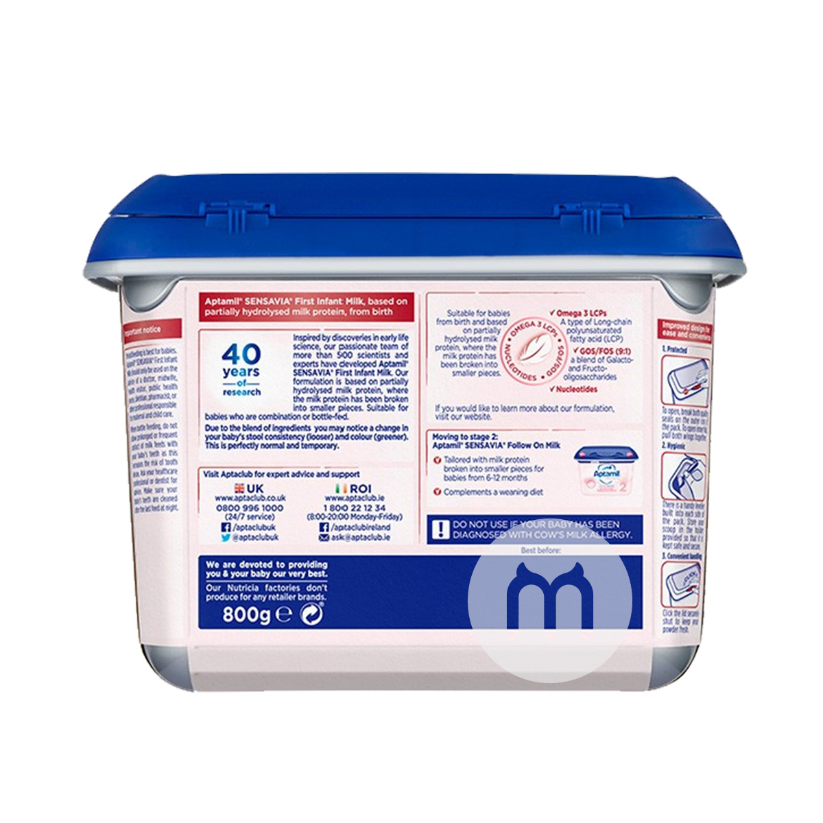 Aptamil 영국플래티넘업그레이드베이비밀크파우더 1 단계 800g * 8 캔영국버전