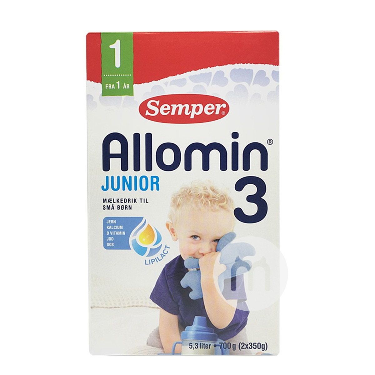 Semper덴마크유아용분유 3 단 700g * 6 박스덴마크어버전