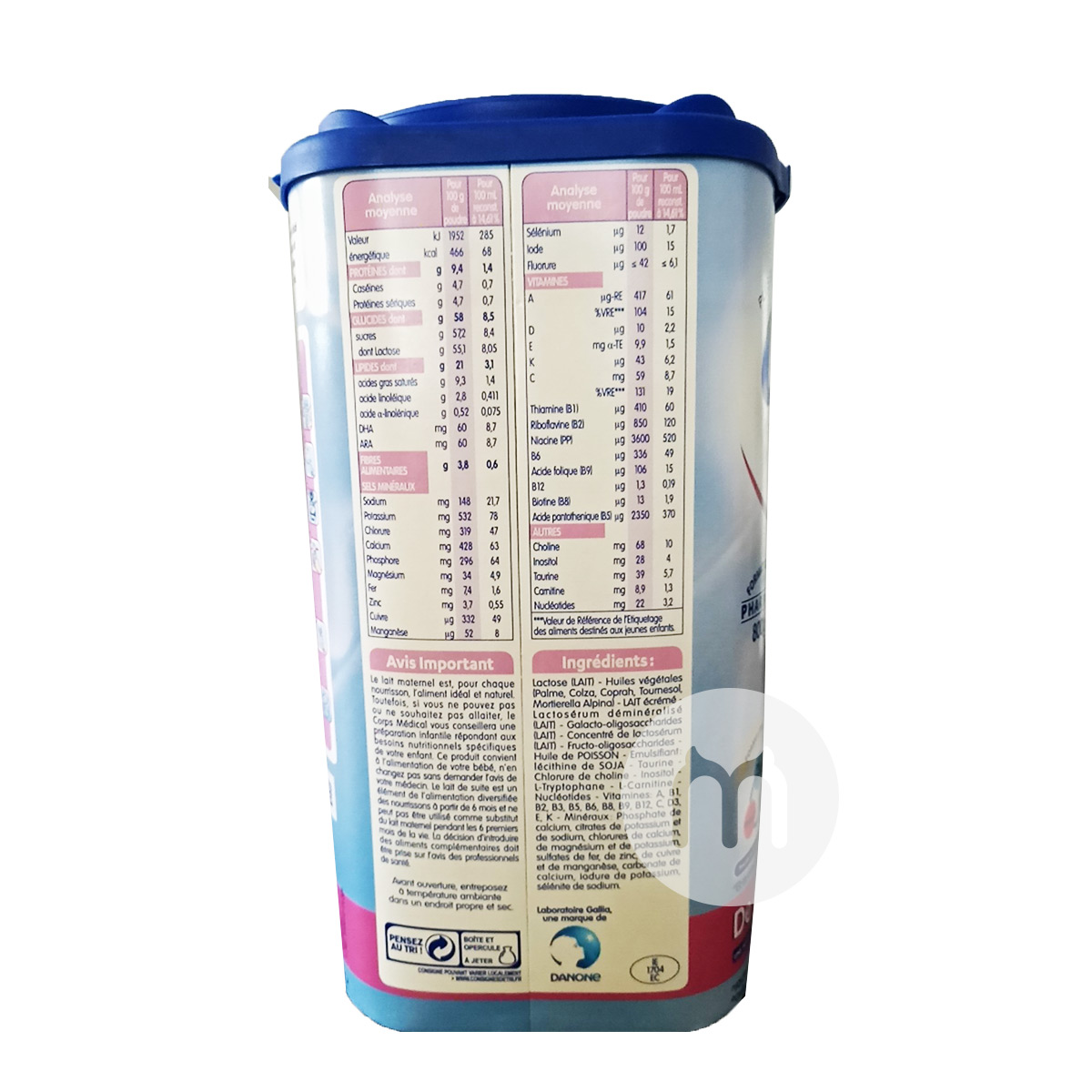 Gallia 프랑스유사모유분유 2 * 6 상자해외버전