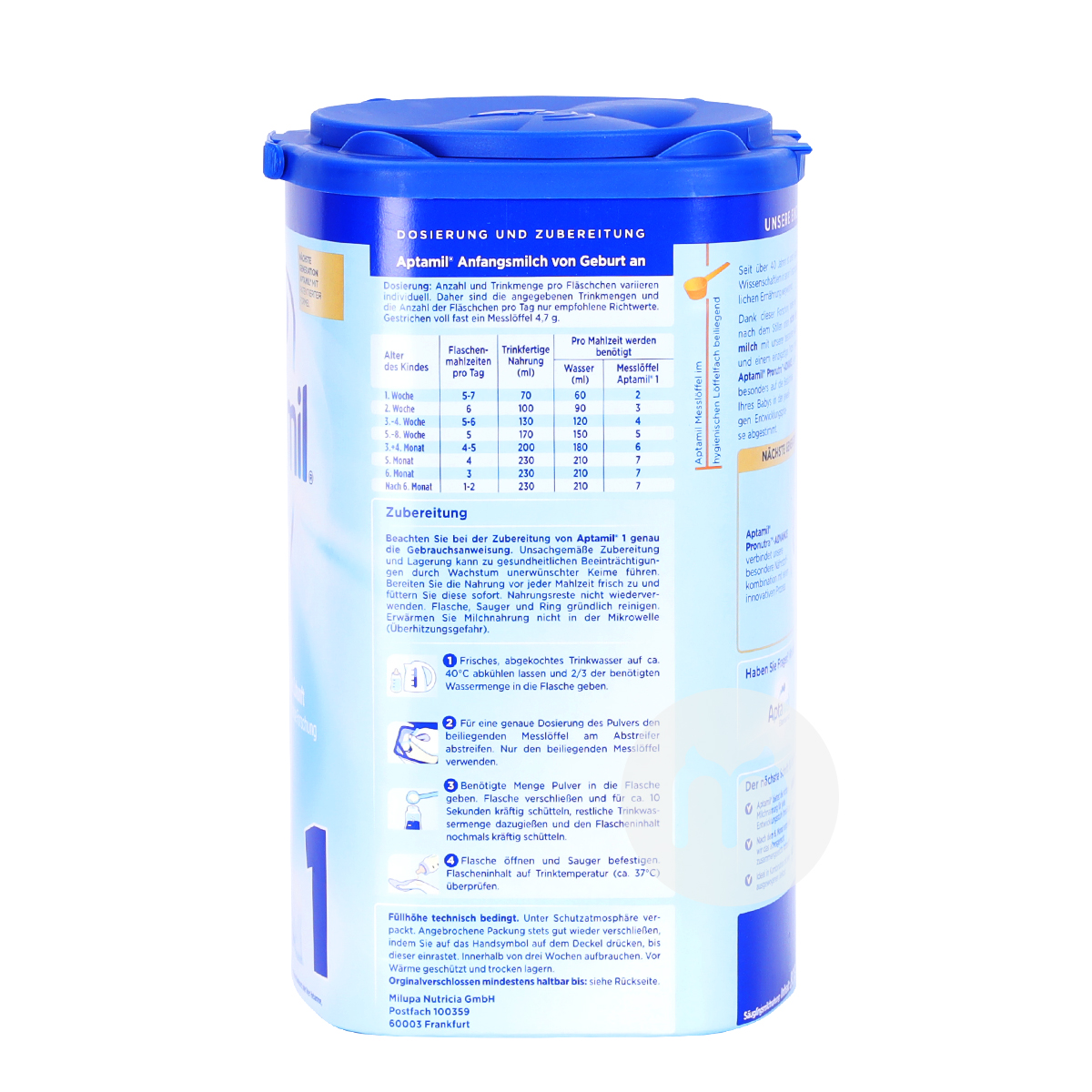 Aptamil 독일분유 1 단계 * 6 캔해외버전