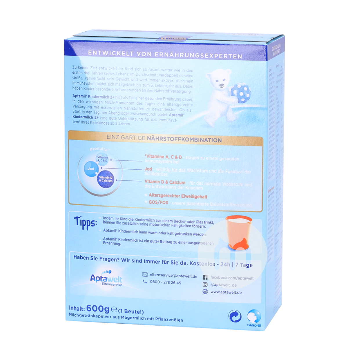 APtamil 독일분유 2 세이상 * 8 해외판