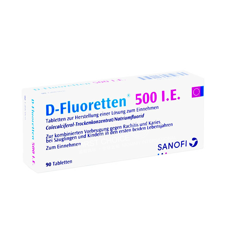 D-Fluoretten 독일비타민 D3 불화칼슘정제 90 캡슐해외판