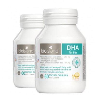 Bioisland 호주생물섬영유아오일 DHA 캡슐 60 개해외버전