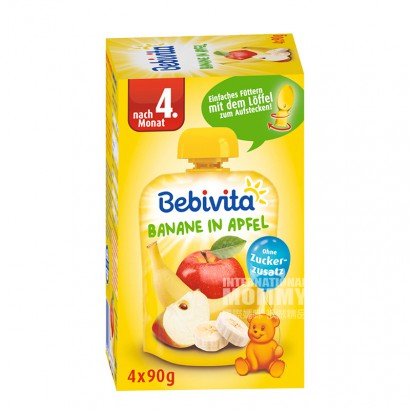 Bebivita 독일바나나사과퓨레 4 개월이상 360g 해외버전...