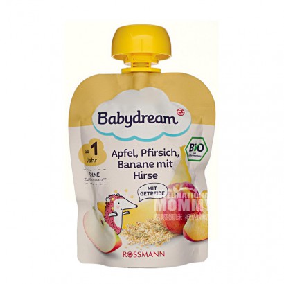 Babydream 독일유기농사과복숭아바나나기장믹스진흙흡입음악 *...