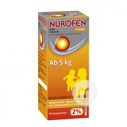 NUROFEN 독일열병및열병시럽오렌지맛이유아및어린이 5kg 이상...