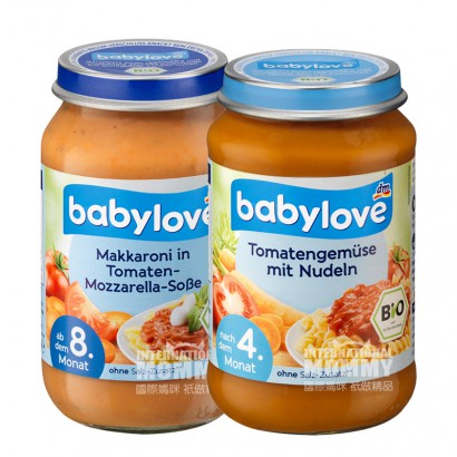 [4 팩] Babylove 독일토마토소스이탈리아마카로니퓌레 8 ...