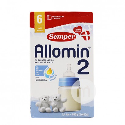 Semper덴마크유아용분유 2 단 800g * 6 박스덴마크어버...