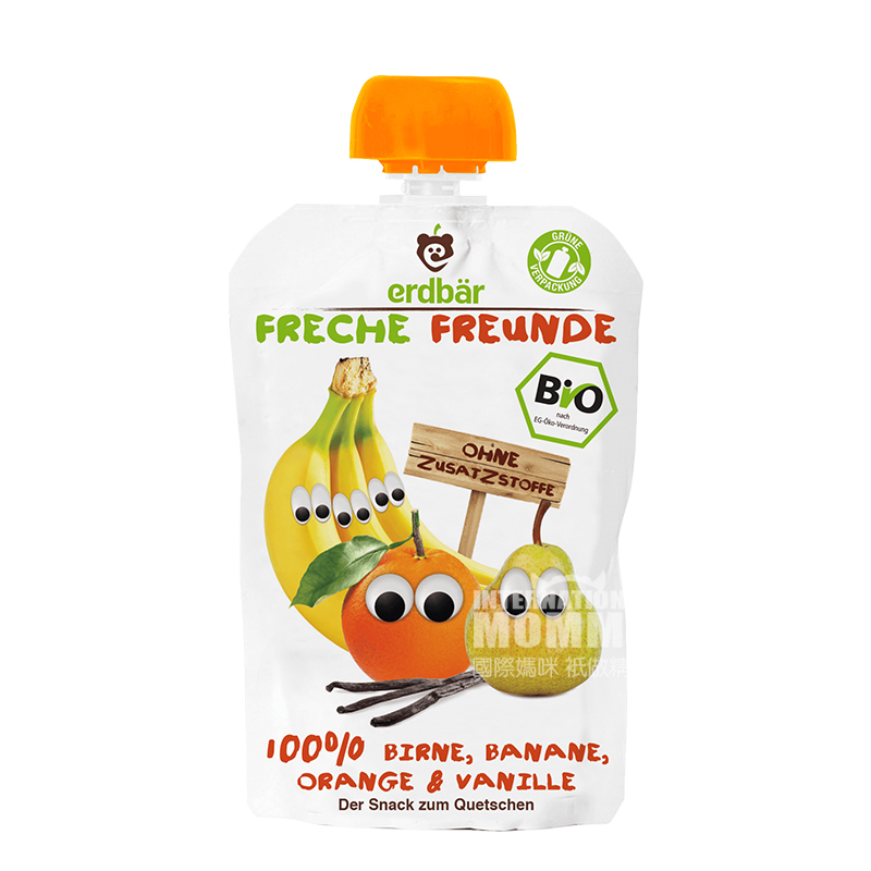 Erdbar 독일유기농배바나나오렌지바닐라흡입 * 6 해외버전