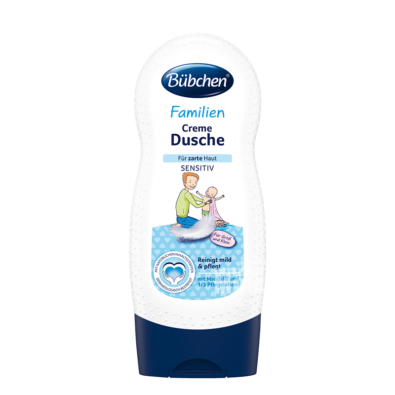 Bubchen 독일어린이민감한근육가족팩아몬드오일샤워젤해외버전