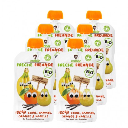 Erdbar 독일유기농배바나나오렌지바닐라흡입 * 6 해외버전