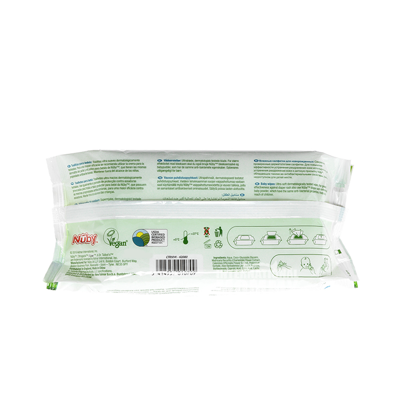 Nuby 미국항균제닦음 80 조각해외버전