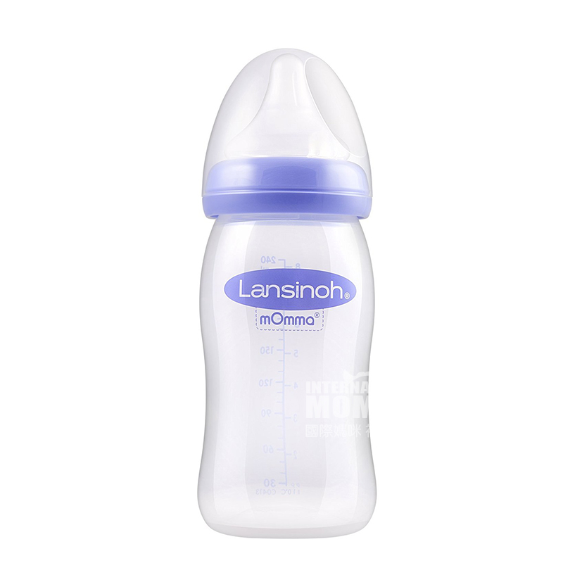 Lansinoh 미국 mOmma 자연파도계열 pp 젖병 240 ml - 6 개월해외버전