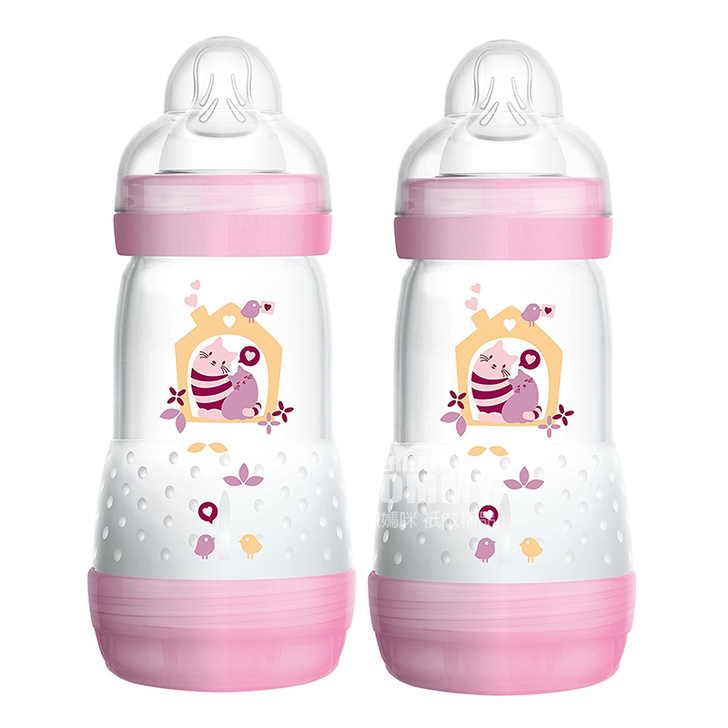 MAM 오스트리아반헛배림 PP 젖병 260ml 2 팩 0-3 개월해외버전