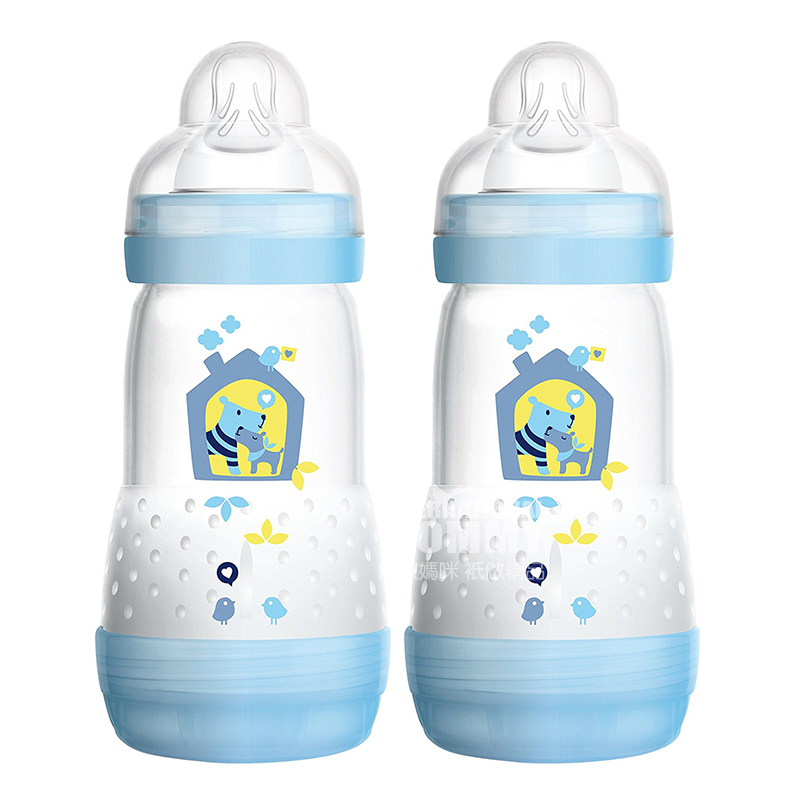 MAM 오스트리아반헛배림 PP 젖병 260ml 2 팩 0-3 개월해외버전