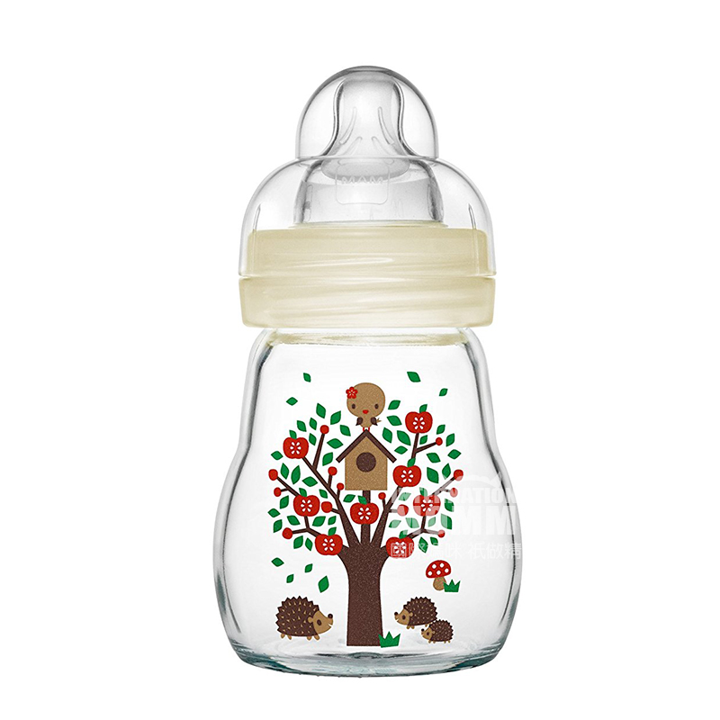 MAM 오스트리아크리스탈색온도유리병 170ml 0-3 개월해외버전