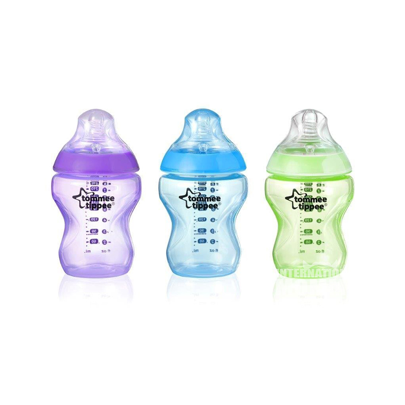 Tommee Tippee 영국모유자연색상아기병 3 개세트해외버전