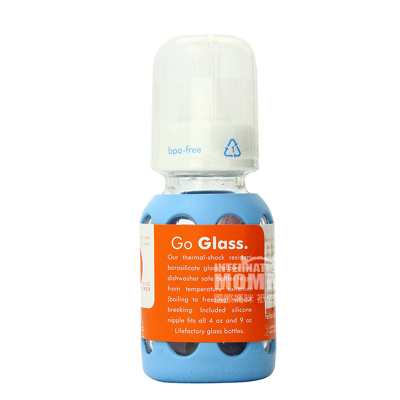 Lifefactory 미국실리콘소매아기유리병 120ml 해외버전 0-3 개월